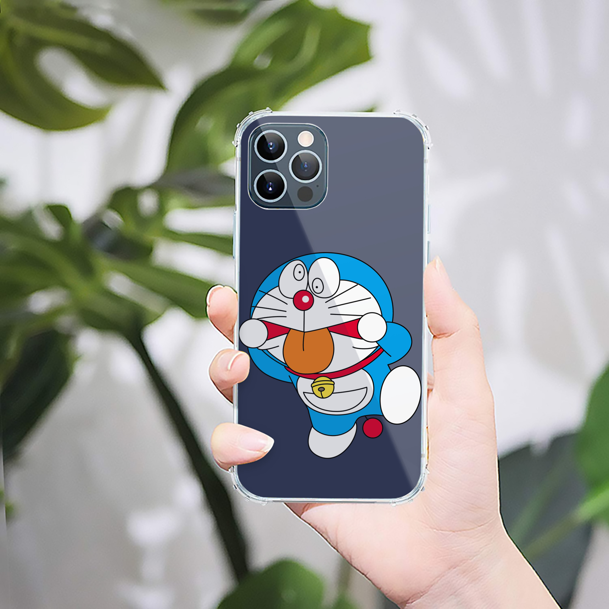 （画像用） ドラえもん Doraemon 【iPhone 12シリーズ対応】透明スマホケース（クリアソフトケース）